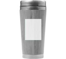 Bamboo and stainless steel travel cup